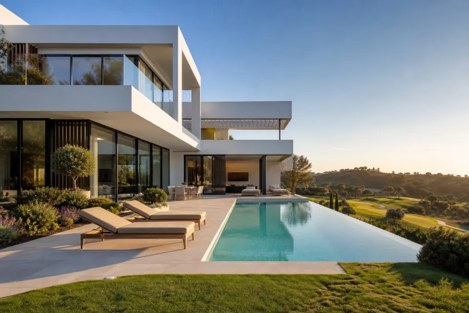 Villa mediterránea con vistas al mar en Santa Eulària des Riu