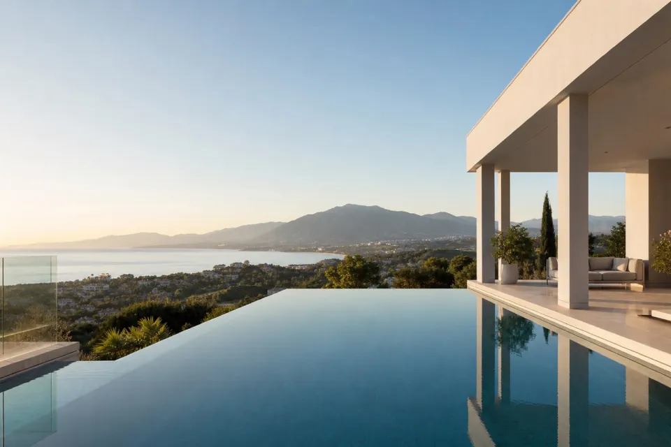 Contemporary villa facing the sea in Marbella